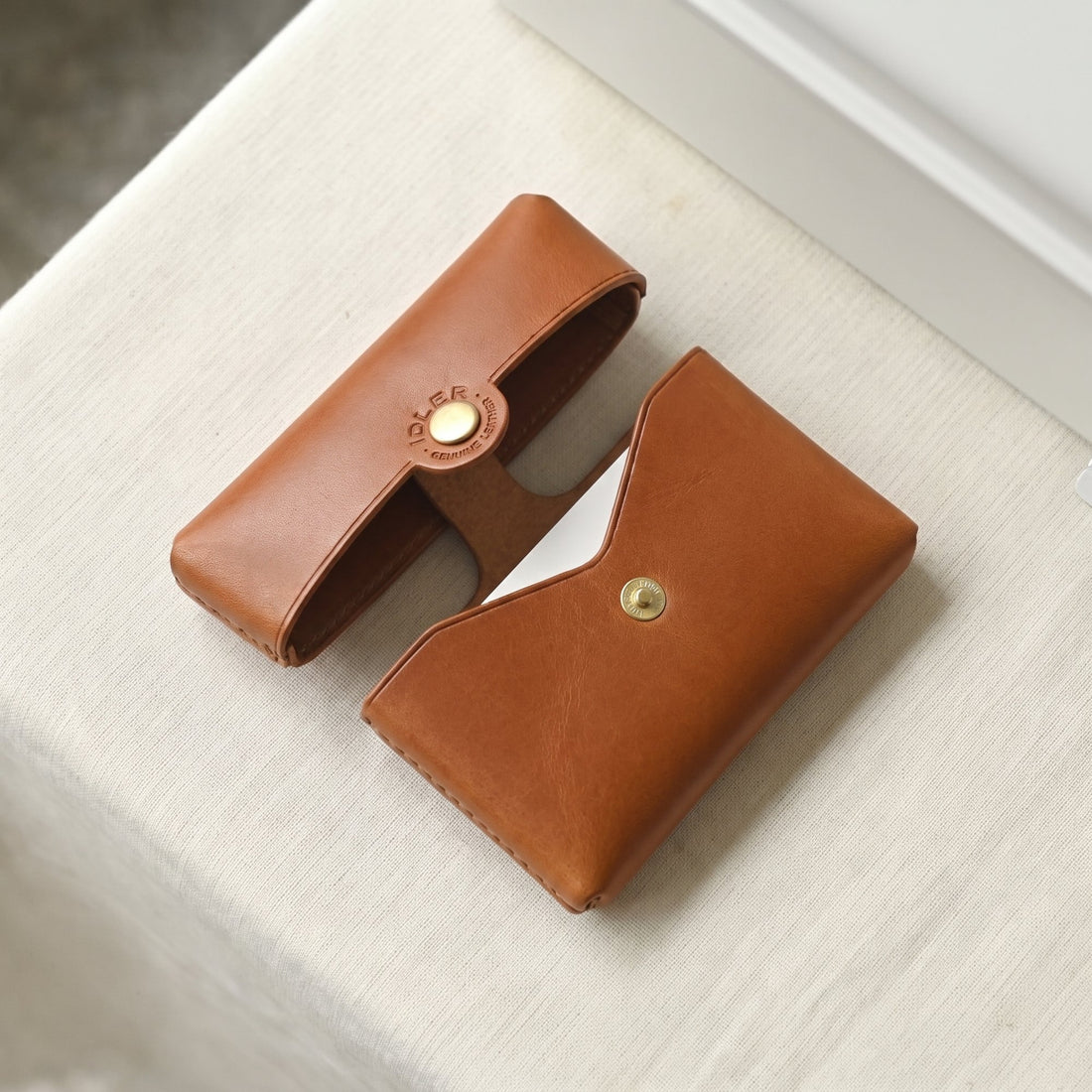 IZAKURA Origami Card Case — 1 Case — Brown