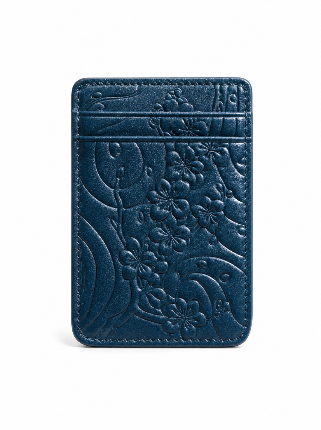IZAKURA MagSafe Card Holder — Ocean Blue