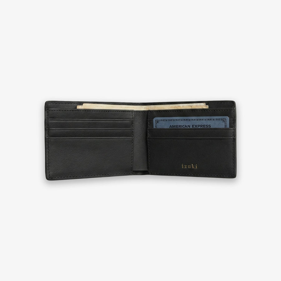 IZAKURA Bifold Wallet Black