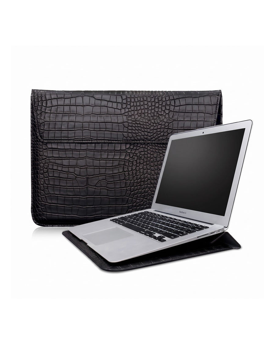 IZAKURA Wani Crocodile Laptop Sleeve Black