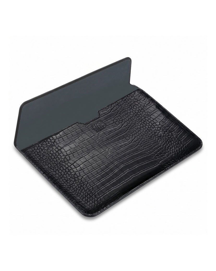 IZAKURA Wani Crocodile Laptop Sleeve Black