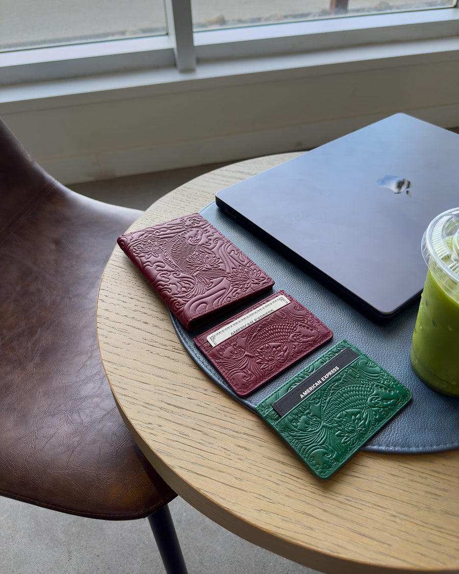 IZAKURA Card Holder Cherry Red