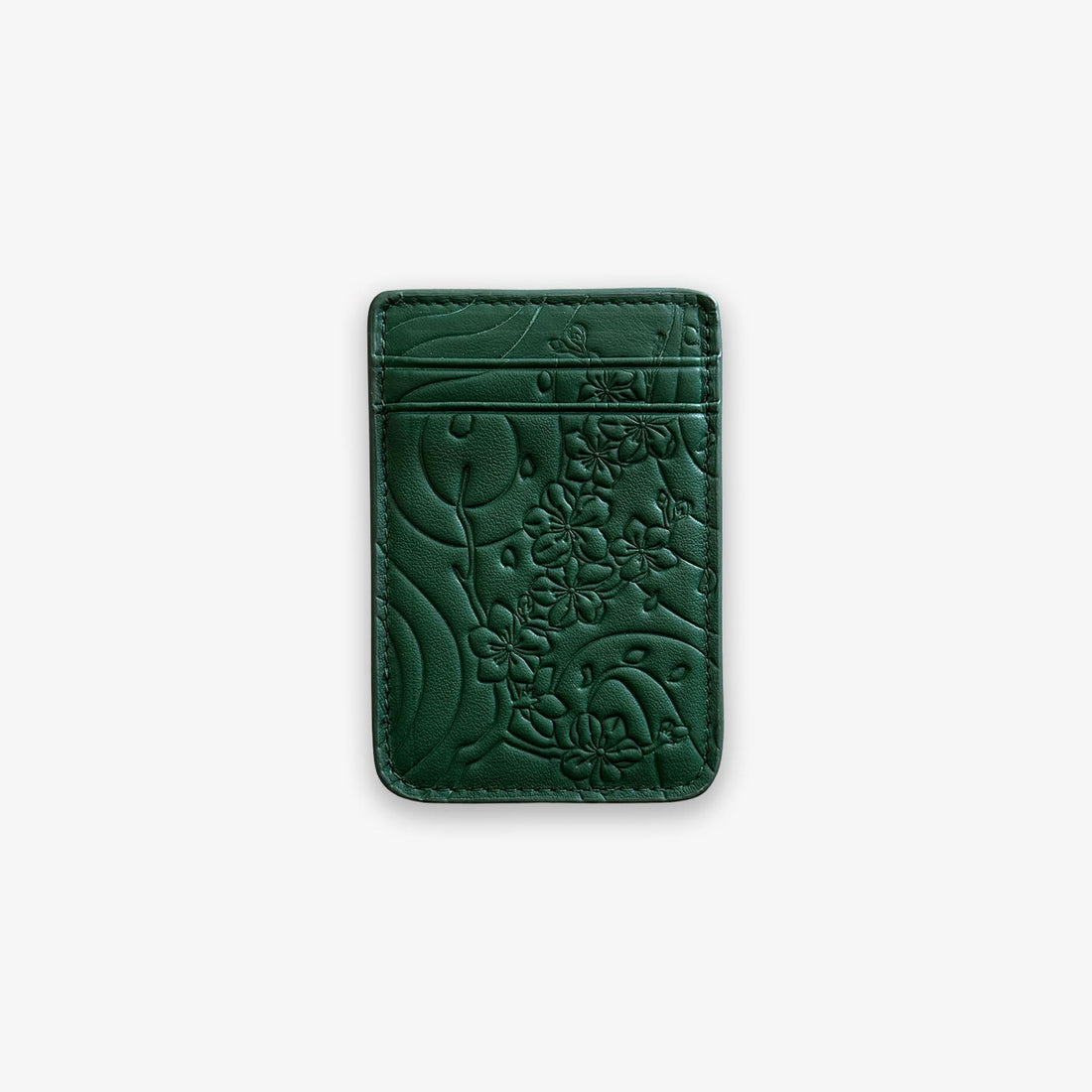 IZAKURA MagSafe Card Holder — Emerald Green
