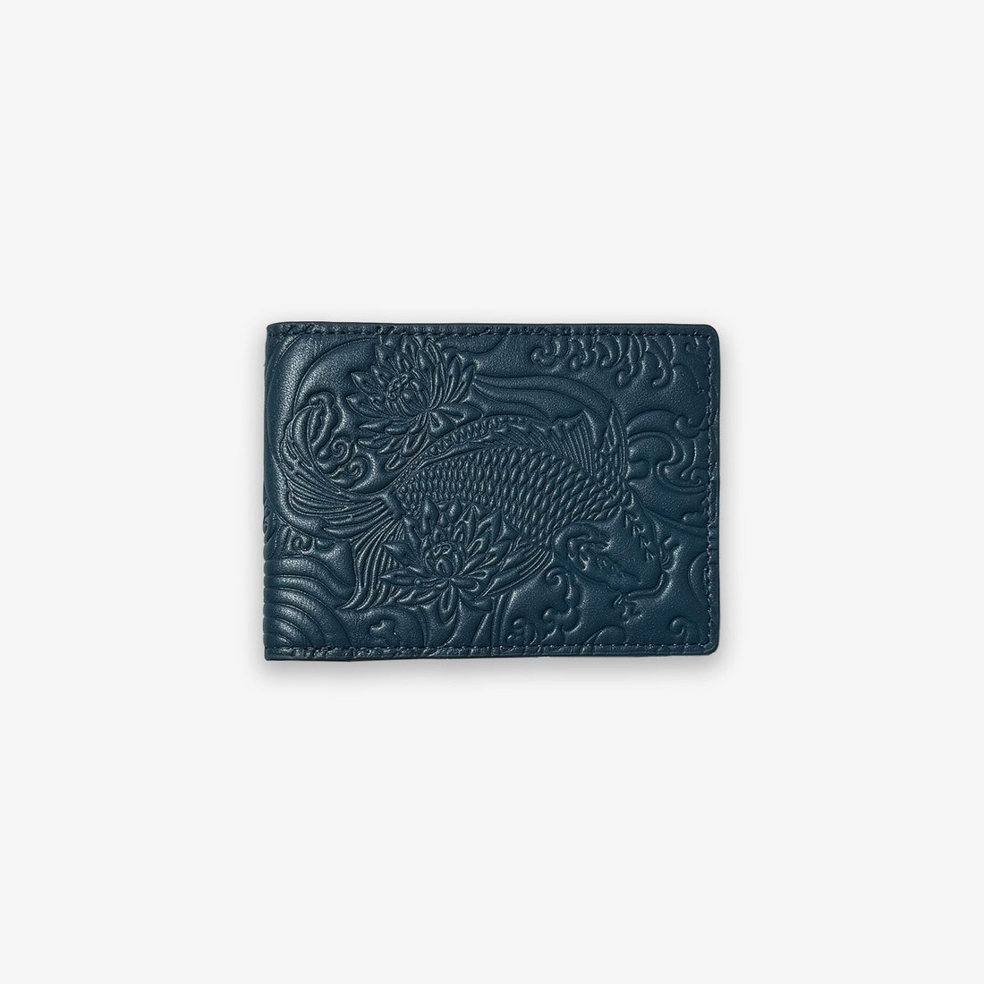 IZAKURA Bifold Wallet — Ocean Blue
