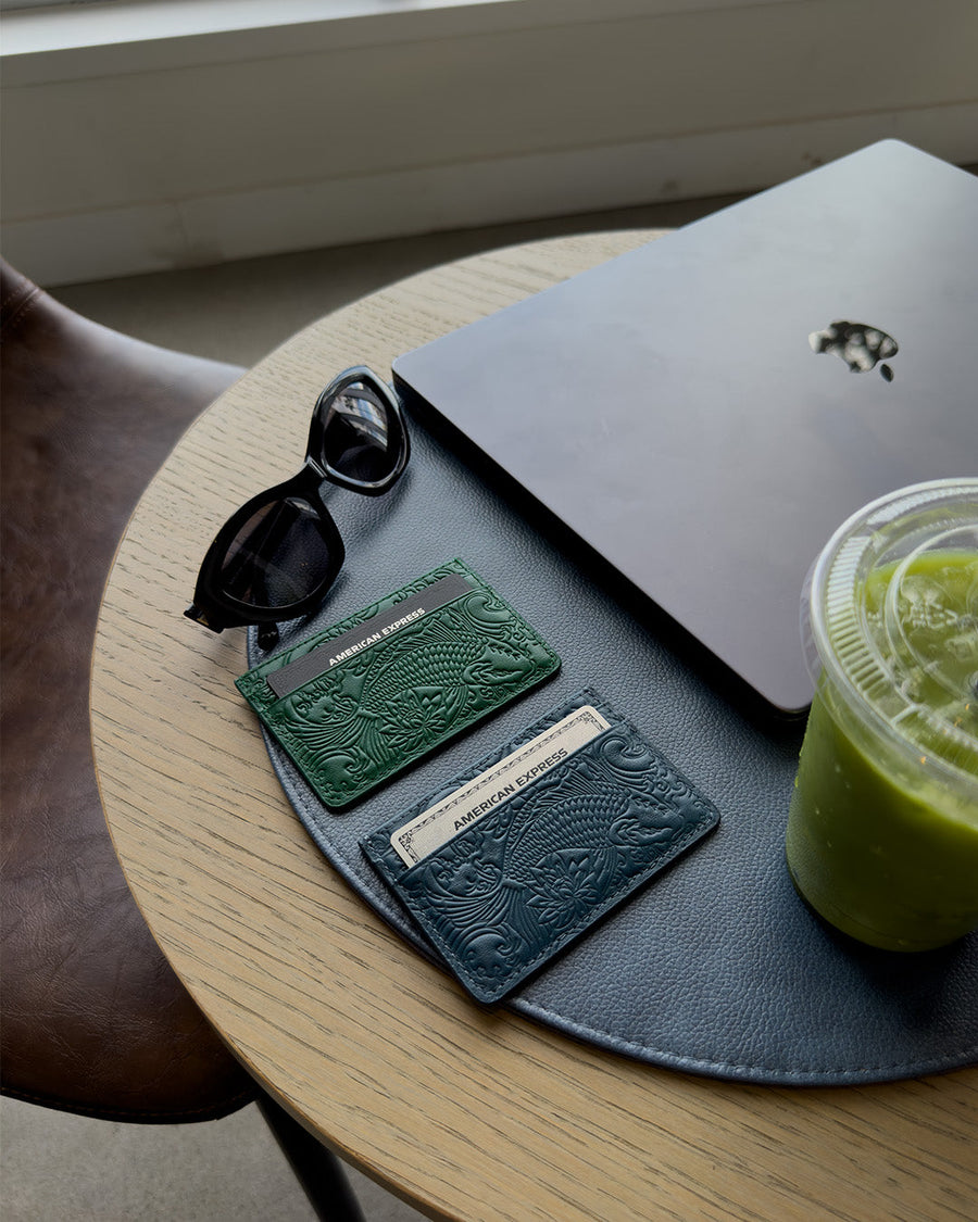 IZAKURA Card Holder Ocean Blue