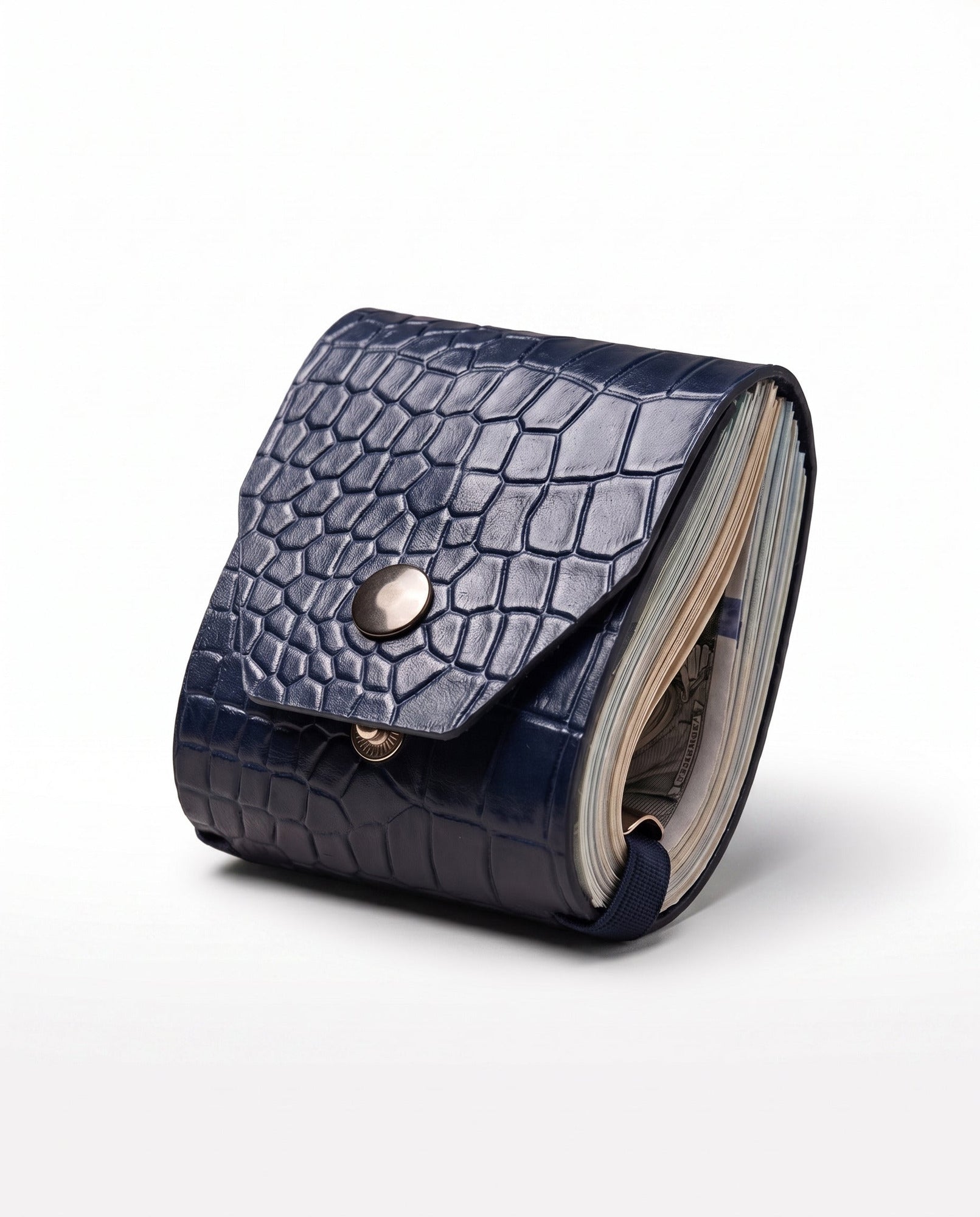 IZAKURA Tatsu Money-Clip Wallet — Ocean Blue